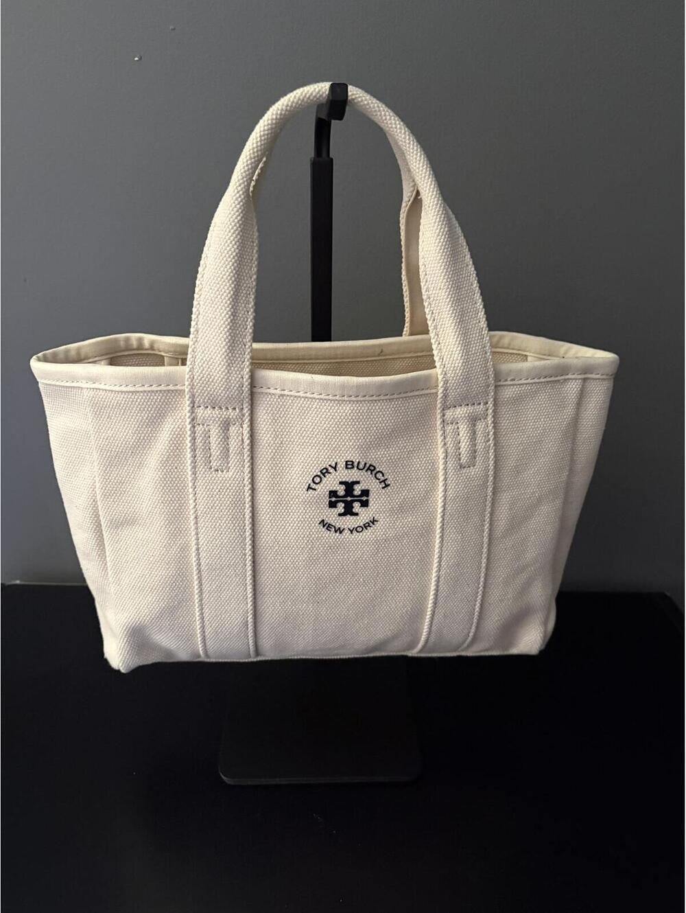 Tory Burch Small Ella Tote (Small Canvas Shopping Bag Edition)